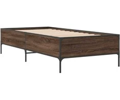 Lova Lovos rėmas, rudas ąžuolo, 75x190cm, apdirbta mediena/metalas