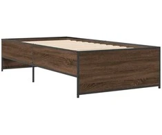 Lova Lovos rėmas, rudas ąžuolo, 90x200cm, apdirbta mediena/metalas