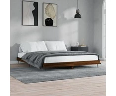 Lova Lovos rėmas be čiužinio, dūminis, 120x200cm, apdirbta mediena