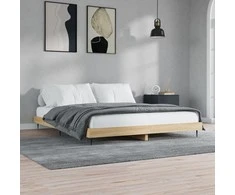 Lova Lovos rėmas be čiužinio, sonoma, 120x200cm, apdirbta mediena