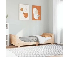 Lova Lovos rėmas su be čiužinio, 75x190cm, pušies masyvas