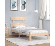 Lova Lovos rėmas be čiužinio, 90x200cm, pušies medienos masyvas