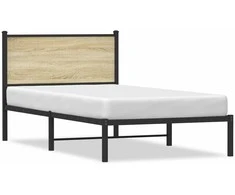 Lova Lovos rėmas be čiužinio, sonoma ąžuolo, 100x200cm, metalas