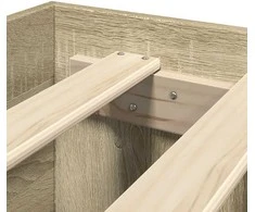Lovos rėmas su galvūgaliu, ąžuolo, 100x200cm, apdirbta mediena