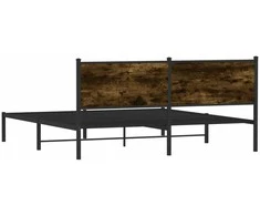 Lova Lovos rėmas be čiužinio, dūminio ąžuolo, 180x200cm, metalas