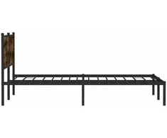 Lova Lovos rėmas be čiužinio, dūminio ąžuolo, 183x213cm, metalas