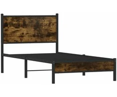 Lova Lovos rėmas be čiužinio, dūminio ąžuolo, 80x200cm, metalas