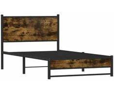 Lova Lovos rėmas be čiužinio, dūminio ąžuolo, 107x203cm, metalas