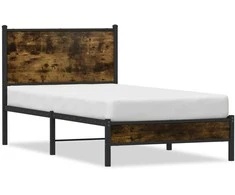 Lova Lovos rėmas be čiužinio, dūminio ąžuolo, 90x190cm, metalas