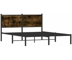 Lova Lovos rėmas be čiužinio, dūminio ąžuolo, 140x200cm, metalas
