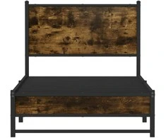 Lova Lovos rėmas be čiužinio, dūminio ąžuolo, 90x190cm, metalas