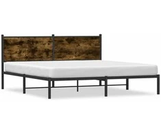 Lova Lovos rėmas be čiužinio, dūminio ąžuolo, 180x200cm, metalas