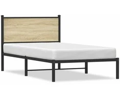 Lova Lovos rėmas be čiužinio, sonoma ąžuolo, 107x203cm, metalas