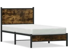 Lova Lovos rėmas be čiužinio, dūminio ąžuolo, 75x190cm, metalas