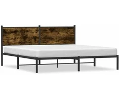 Lova Lovos rėmas be čiužinio, dūminio ąžuolo, 183x213cm, metalas