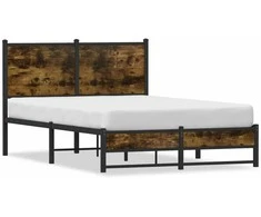 Lova Lovos rėmas be čiužinio, dūminio ąžuolo, 120x190cm, metalas