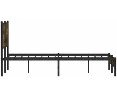 Lova Lovos rėmas be čiužinio, dūminio ąžuolo, 137x190 cm, metalas