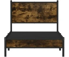 Lova Lovos rėmas be čiužinio, dūminio ąžuolo, 75x190cm, metalas