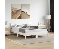 Lova Lovos rėmas su galvūgaliu, baltas, 150x200cm, pušies masyvas