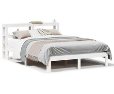Lova Lovos rėmas su galvūgaliu be čiužinio, baltas, 160x200cm