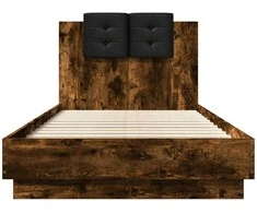 Lova Lovos rėmas su galvūgaliu, dūminio ąžuolo, 75x190cm, mediena