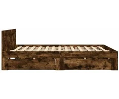 Lovos rėmas su galvūgaliu, dūminio ąžuolo, 120x200cm, mediena