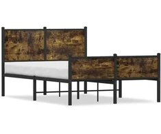 Lova Lovos rėmas be čiužinio, dūminio ąžuolo, 120x190cm, metalas