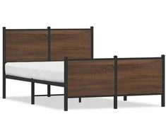 Lova Lovos rėmas be čiužinio, rudas ąžuolo, 120x200cm, metalas