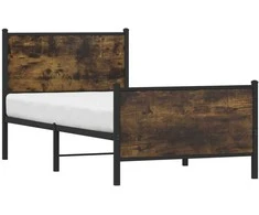 Lova Lovos rėmas be čiužinio, dūminio ąžuolo, 90x190cm, metalas