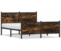 Lova Lovos rėmas be čiužinio, dūminio ąžuolo, 137x190 cm, metalas