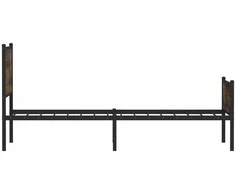 Lovos rėmas be čiužinio, dūminio ąžuolo, 90x200cm, metalas