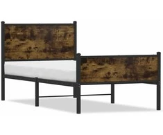 Lova Lovos rėmas be čiužinio, dūminio ąžuolo, 80x200cm, metalas