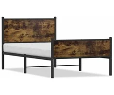 Lova Lovos rėmas be čiužinio, dūminio ąžuolo, 100x200cm, metalas
