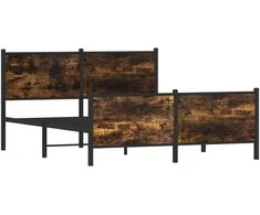 Lova Lovos rėmas be čiužinio, dūminio ąžuolo, 140x200cm, metalas