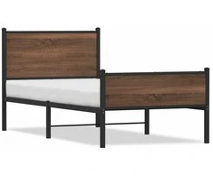 Lova Lovos rėmas su galvūgaliu ir kojūgaliu, rudos, 75x190cm