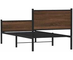 Lova Lovos rėmas be čiužinio, rudas ąžuolo, 90x190cm, metalas
