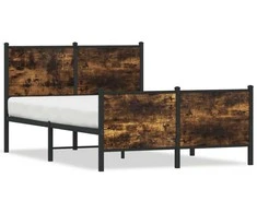 Lova Lovos rėmas be čiužinio, dūminio ąžuolo, 120x190cm, metalas