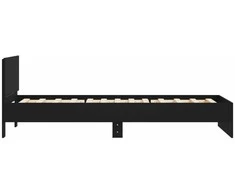 Lovos rėmas su galvūgaliu, juodas, 100x200cm, apdirbta mediena
