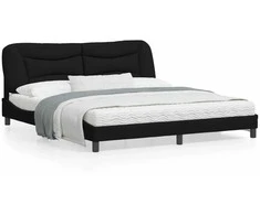 Lova Lovos rėmas be čiužinio, juodos spalvos, 180x200cm, audinys