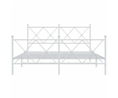 Lova Lovos rėmas su galvūgaliu/kojūgaliu, baltas, 150x200cm, metalas