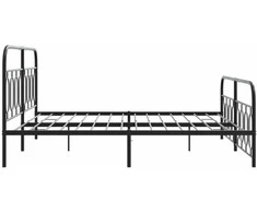 Lova Lovos rėmas su galvūgaliu/kojūgaliu, juodas, 193x203cm, metalas