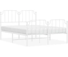 Lova Lovos rėmas su galvūgaliu/kojūgaliu, baltas, 140x200cm, metalas