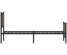 Lova Lovos rėmas be čiužinio, rudas ąžuolo, 107x203cm, metalas