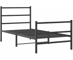 Lova Lovos rėmas su galvūgaliu/kojūgaliu, juodas, 90x200cm, metalas