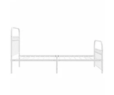 Lova Lovos rėmas su galvūgaliu/kojūgaliu, baltas, 100x190cm, metalas