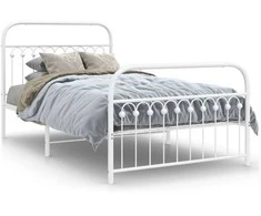 Lova Lovos rėmas su galvūgaliu/kojūgaliu, baltas, 107x203cm, metalas