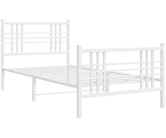 Lova Lovos rėmas su galvūgaliu/kojūgaliu, baltas, 107x203cm, metalas