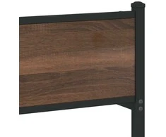 Lova Lovos rėmas be čiužinio, rudas ąžuolo, 107x203cm, metalas