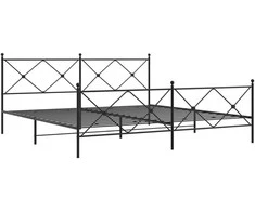 Lova Lovos rėmas su galvūgaliu/kojūgaliu, juodas, 193x203cm, metalas