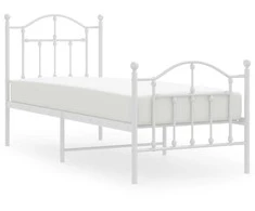Lova Lovos rėmas su galvūgaliu/kojūgaliu, baltas, 75x190cm, metalas